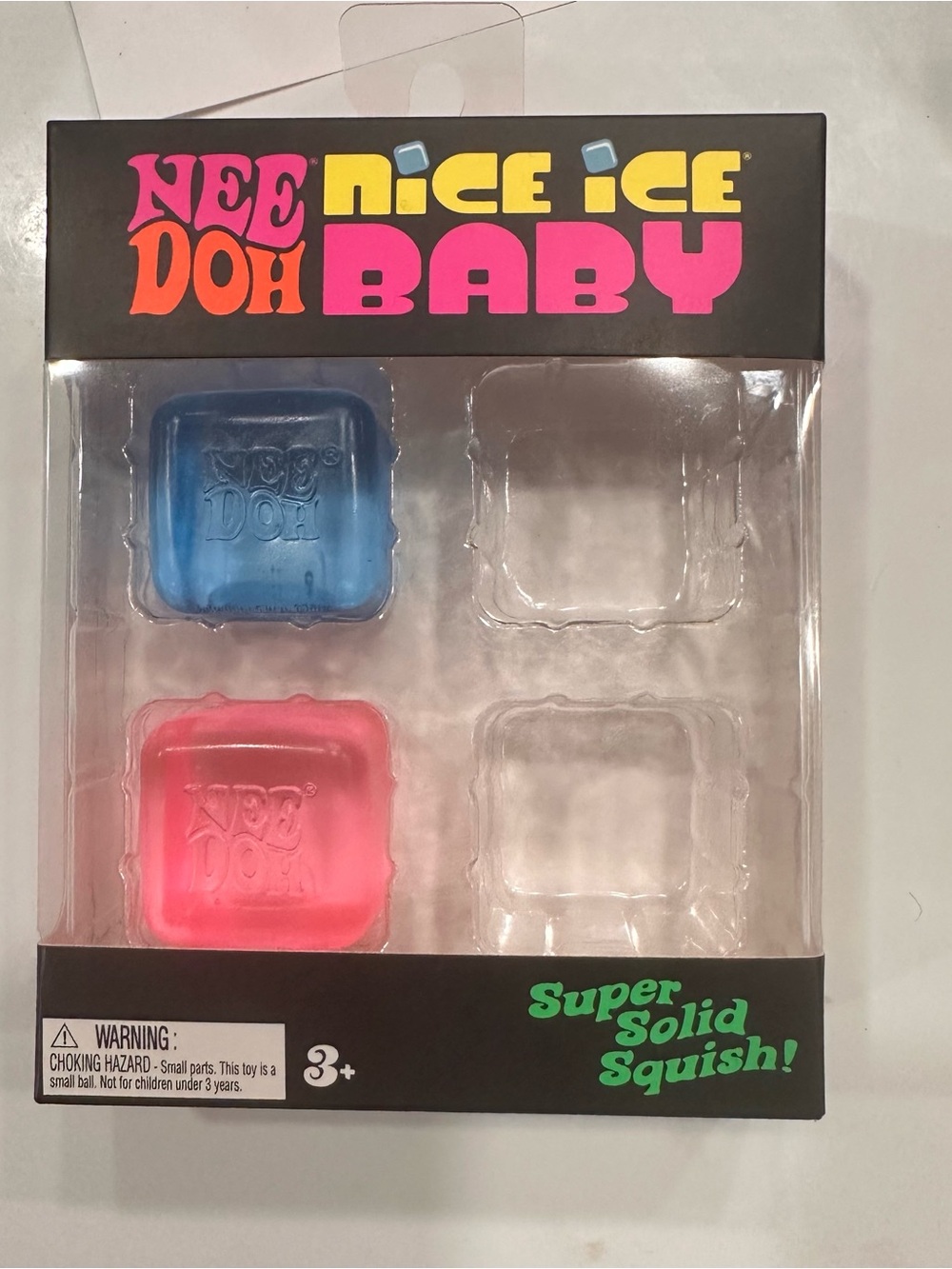 NeeDoh Nice Ice Baby Squishy Set of 2 - Blue & Pink